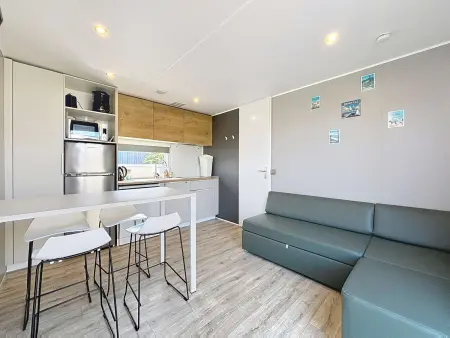 Mobile-home Grand Confort 4 pers, 2 ch, 2 sdb, plage, piscine, fitness, terrasse - Jullouville - Photo 4