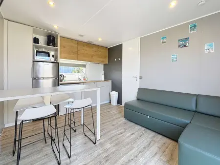 Mobile-home Grand Confort 4 pers, 2 ch, 2 sdb, plage, piscine, fitness, terrasse - Jullouville - Photo 6