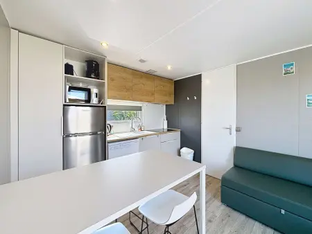 Mobile-home Grand Confort 4 pers, 2 ch, 2 sdb, plage, piscine, fitness, terrasse - Jullouville - Photo 7