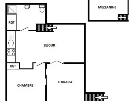 Appartement T2 Mezzanine, 6 couchages, bord de plage, parking privé, proche commerces et Aqualand - Photo 12