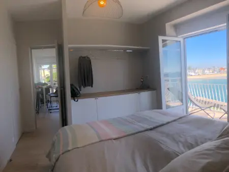 Appartement cosy 2 pièces face mer avec 3 balcons et WIFI inclus à Larmor-Plage - Photo 15