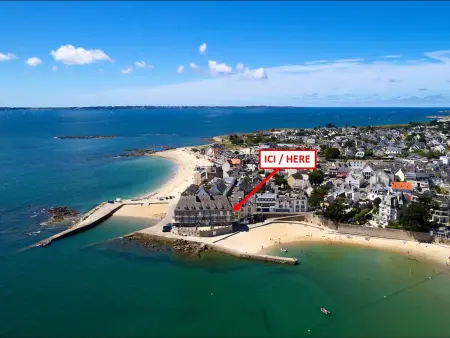 Appartement cosy 2 pièces face mer avec 3 balcons et WIFI inclus à Larmor-Plage - Photo 23