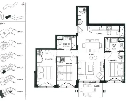 Appartement cosy 3 chambres avec piscine, spa et parking - Arcs 1800 - Photo 15