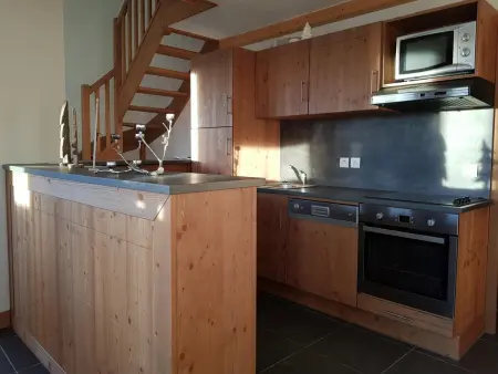 Duplex 4 pièces pour 10 pers avec terrasse panoramique, piscine et sauna à Arc 1600 - Photo 5