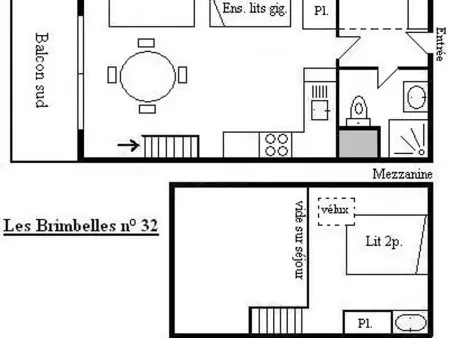 Studio mezzanine 5 pers avec balcon sud, cœur Méribel, proche pistes et commerces - Photo 18