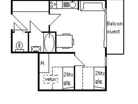 Appartement 2P 4P à Méribel, Animaux Admis, Appartement 4 personnes à Méribel - Photo 23