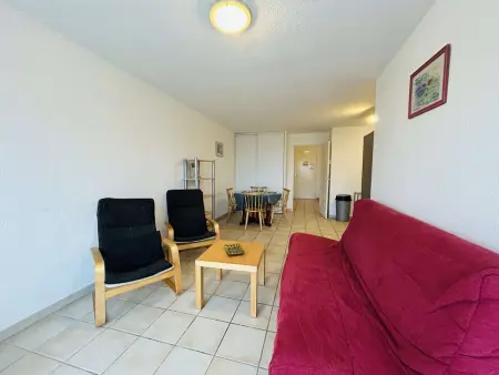 Appartement 3 pièces avec terrasse, 6 couchages, piscine et parking privé à 300m de la plage à Narbonne Plage - Photo 9