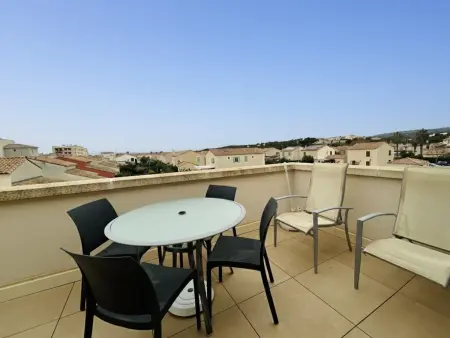 Appartement 3 pièces avec terrasse, 6 couchages, piscine et parking privé à 300m de la plage à Narbonne Plage - Photo 13