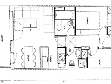 Appartement 3 pièces, 6 pers, balcon, animaux acceptés, parking optionnel - Photo 7