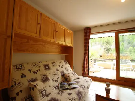 Studio lumineux avec terrasse sud. Serres-Chevalier, 4 personnes, équipements complets. - Photo 12