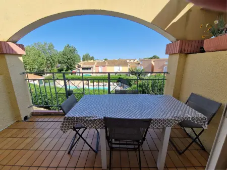 Appartement 6 pers. avec piscine, tennis et pétanque - Marseillan - Photo 10