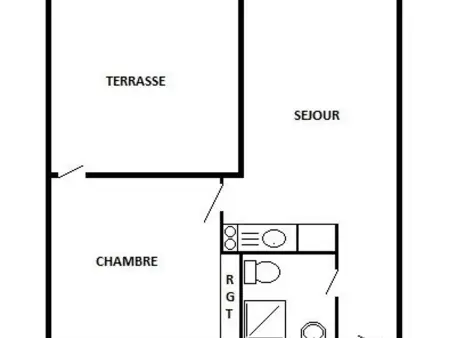 T2 à 50m de la plage, Parking privé, 4 pers, Appartement 4 personnes à Port Leucate - Photo 10