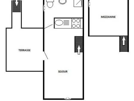Appartement avec mezzanine, 4 pers, plage à 250m, parking privé, commerces à proximité - Photo 4