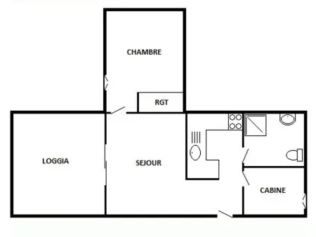 Appartement T2 Cabine 6 pers en bord de mer, parking privé, proche commerces et plage - Leucate - Photo 9