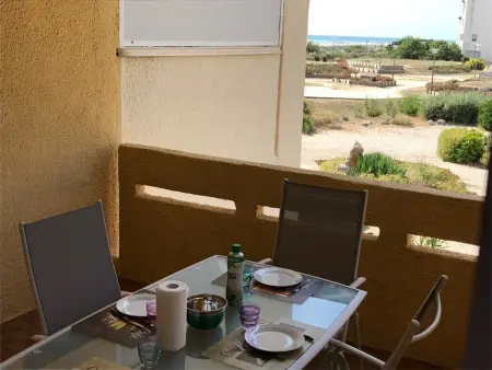 Appartement T2 Cabine 6 pers en bord de mer, parking privé, proche commerces et plage - Leucate - Photo 12