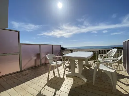 Duplex F3 en bord de plage, 6 couchages, Carnon - Animaux admis, Wifi, parking privé - Photo 1