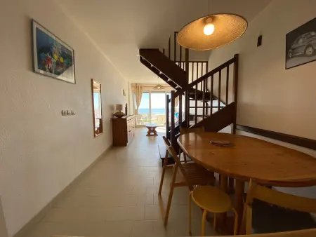 Duplex F3 en bord de plage, 6 couchages, Carnon - Animaux admis, Wifi, parking privé - Photo 10