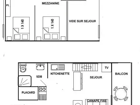 Studio mezzanine Les Saisies - 4 pers, balcon sud, centre station - Photo 2