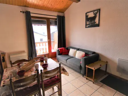 Studio mezzanine Les Saisies - 4 pers, balcon sud, centre station - Photo 3