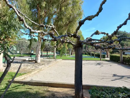 T1 climatisé avec jardin, piscine, tennis, à 750m de la plage - Parc Des Oliviers - Photo 9