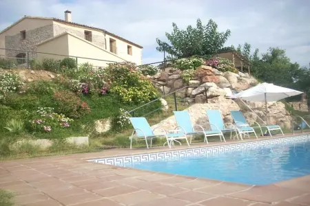 Cal Grapissó, Manoir à La Llacuna avec piscine et vue - Photo 8