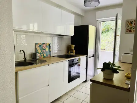 Cambo-les-Bains : Appartement T2 calme avec terrasse, parking, Internet - Photo 7
