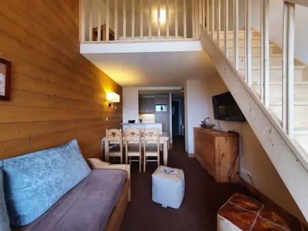 Charmant duplex 8 pers avec balcon, proche pistes et navette à La Plagne - Photo 1