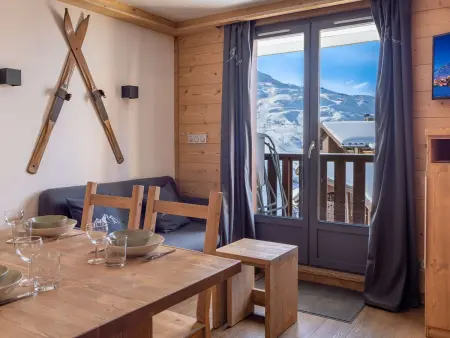 Appartement moderne à Val Thorens - 4 pers - 1 chambre, 1 cabine, skis aux pieds, balcon - Photo 1