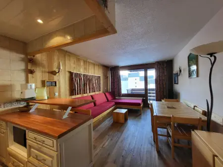 T2 sud 500m pistes, balcon, Wifi, 5 pers, Appartement 5 personnes à Tignes - Photo 1