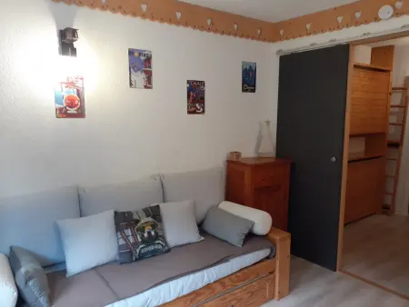 Studio cosy 3 pers à Valfréjus, téléphérique à 20m, animaux admis - Photo 1