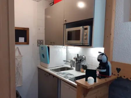 Studio cosy 3 pers à Valfréjus, téléphérique à 20m, animaux admis - Photo 4