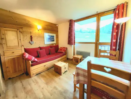Studio-cabine rénové, balcon sud, pieds des pistes, 4 pers, Plagne Villages - Photo 1