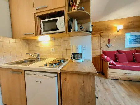 Studio-cabine rénové, balcon sud, pieds des pistes, 4 pers, Plagne Villages - Photo 10