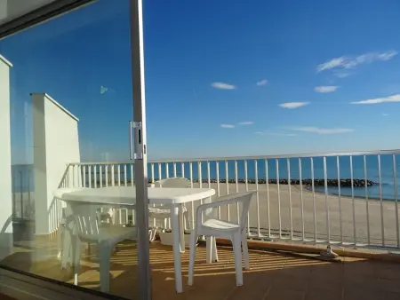 Palavas F2 cabine dernier étage, double terrasse, parking privé - Photo 1