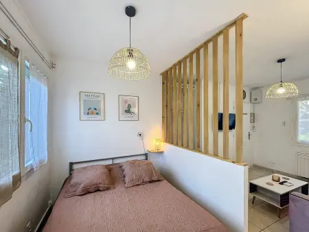 Appartement F1 avec Terrasse et Clim, à 650m des Thermes - Lamalou-les-Bains - Photo 5