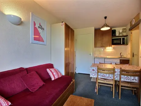 Appartement au pied des pistes avec terrasse, Appartement 4 personnes à Plagne Soleil - Photo 9