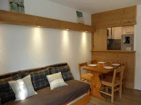Studio Cabine 4 Pers. Ski aux Pieds Balcon Sud Animaux Ok - Photo 9