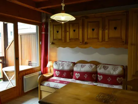 Appartement cosy 1 chambre, 4 pers, centre station, 100m des pistes, balcon, bien équipé - Photo 2