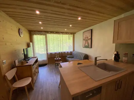 Charmant appart 4 pers. avec chambre indép., terrasse, Wi-Fi, parking, skis, proche Crest-Voland - Photo 16