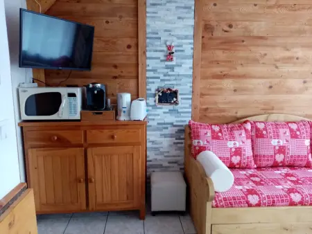 Studio cosy 4 pers, RDC, Sud, à 300m des pistes et 250m commerces, bien équipé, animaux admis. - Photo 6