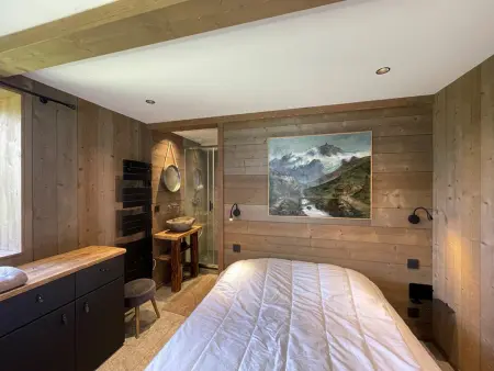 Appartement rénové, 6 pers, 2 ch + coin montagne, centre Crest-Voland, parking, skiroom, WIFI - Photo 1