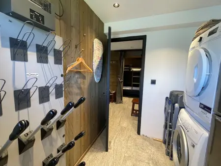Appartement rénové, 6 pers, 2 ch + coin montagne, centre Crest-Voland, parking, skiroom, WIFI - Photo 14