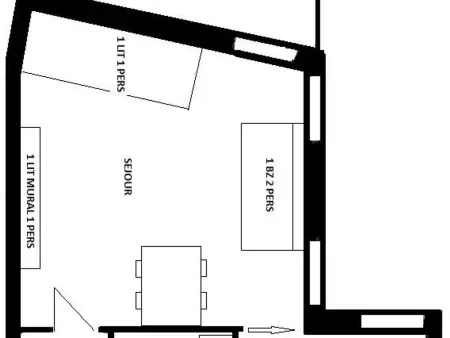 Studio rénové 3 pers, balcon sud, au pied des commerces et près des pistes - Photo 7