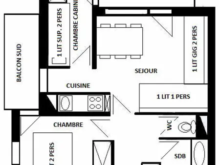 Appartement rénové pour 6 pers. avec parkings, ski à pied - La Plagne - Photo 10