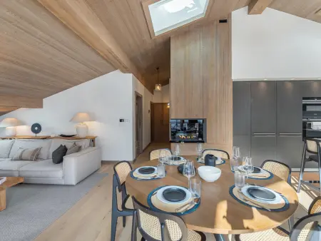 Penthouse lumineux avec piscine à Megève, pour 10 personnes - Photo 2