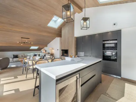 Penthouse lumineux avec piscine à Megève, pour 10 personnes - Photo 4
