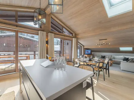 Penthouse lumineux avec piscine à Megève, pour 10 personnes - Photo 5