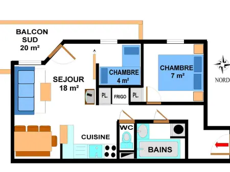 Appartement spacieux 6 pers. au pied des pistes avec parking et WIFI - Photo 5