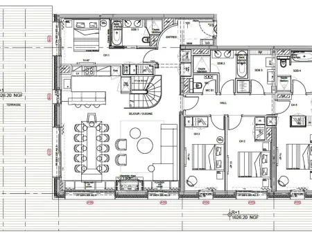 Luxueux Appartement 5 Chambres avec Spa et Terrasse Spacieuse au Rond Point des Pistes, Les Allues - Photo 24