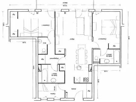 Appartement 4 pièces avec balcon, La Plagne, Appartement 8 personnes à La Plagne Montchavin Les Coches - Photo 13